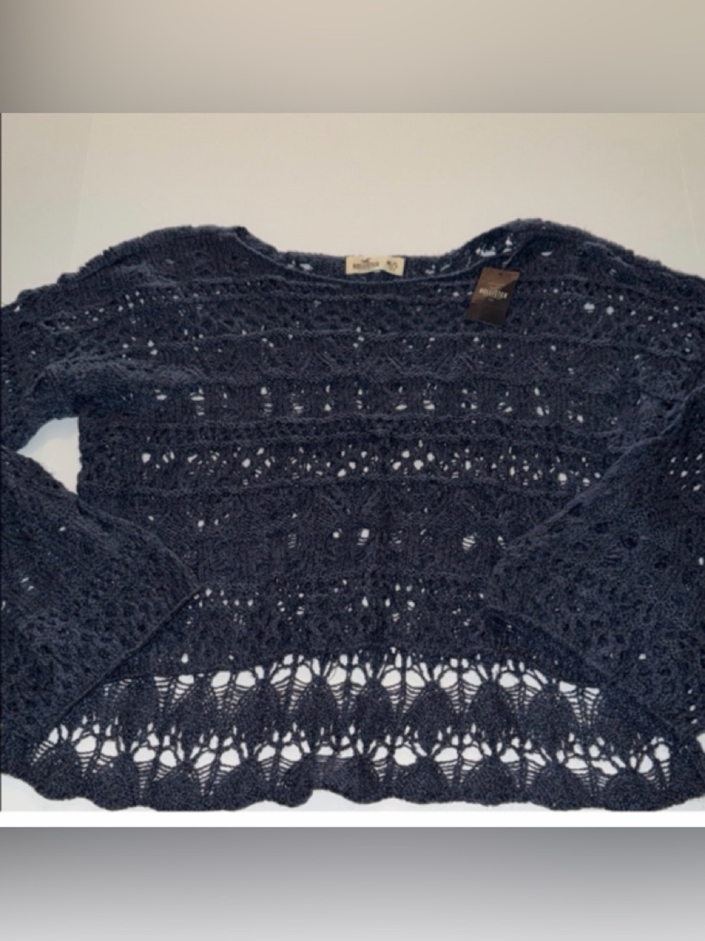 Hollister open stitch sweater